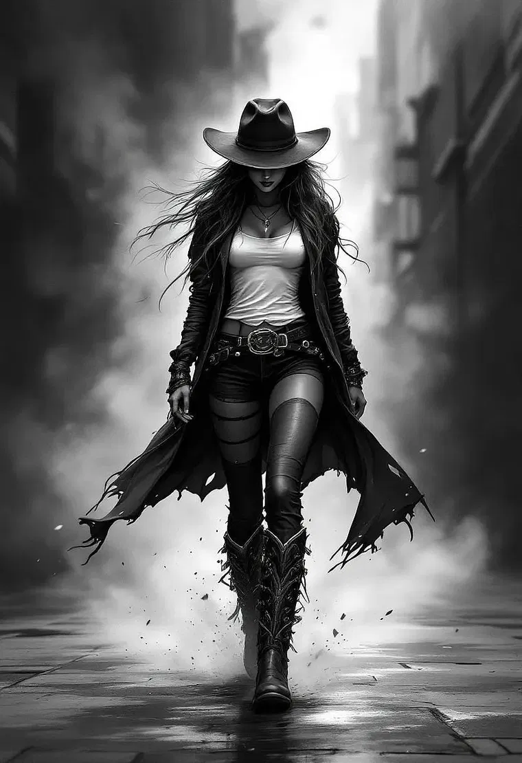 Digital Art Cowboy AI Image